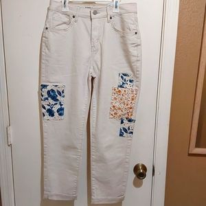 🌺 NWT Sonoma Boyfriend High Rise Patched Jeans
